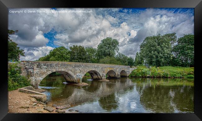 The Old Iford Bridge Framed Print by Derek Daniel