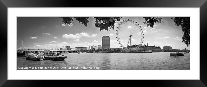London Eye - Big River Vista Framed Mounted Print by K7 Photography