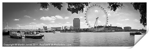 London Eye - Big River Vista Print by K7 Photography