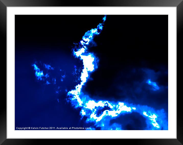 Sun glow Cloud Framed Mounted Print by Kelvin Futcher