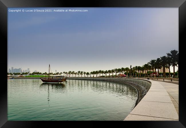 Doha corniche Framed Print by Lucas D'Souza