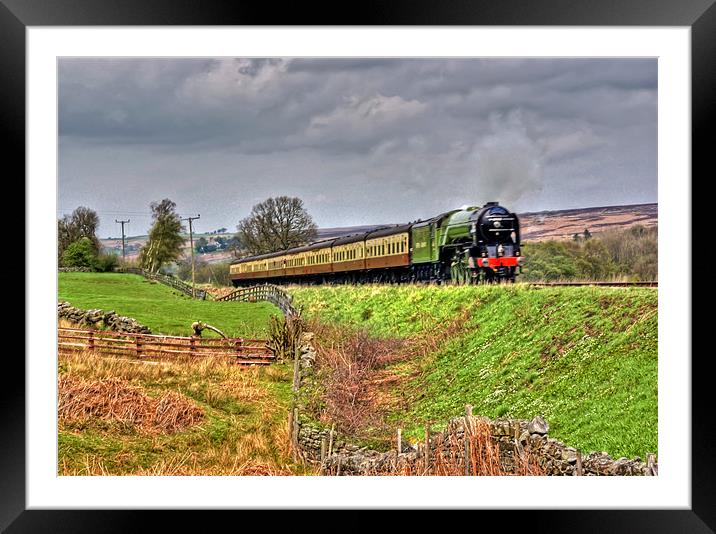 Steam on the North Yorks Moors Railway Framed Mounted Print by Trevor Kersley RIP