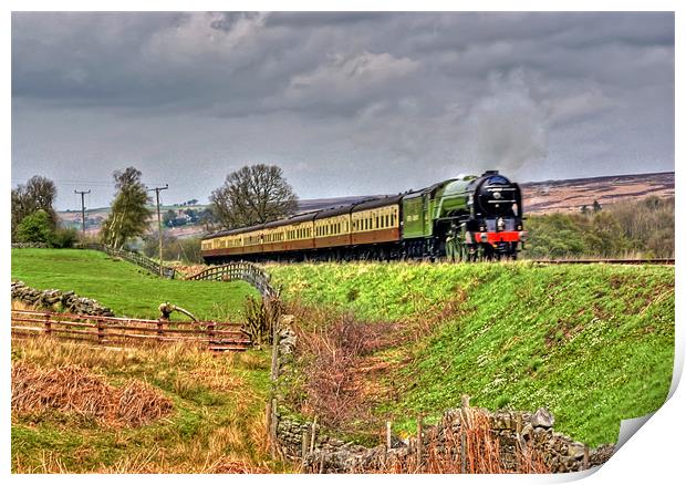 Steam on the North Yorks Moors Railway Print by Trevor Kersley RIP