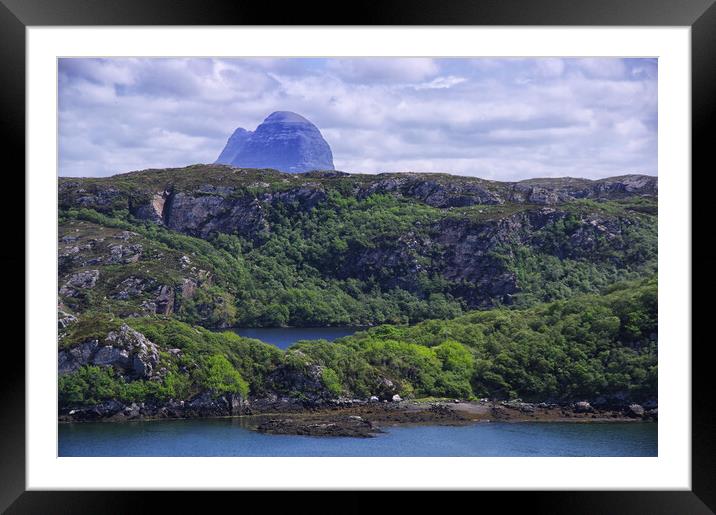 Suilven from Baddidarach Lochinver Framed Mounted Print by Jacqi Elmslie