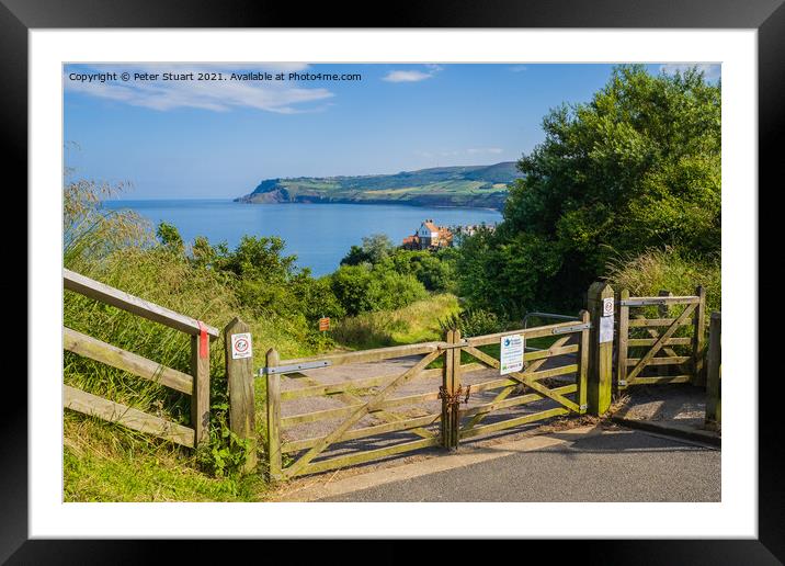 Robin Hoods Bay in North Yorkshire Framed Mounted Print by Peter Stuart
