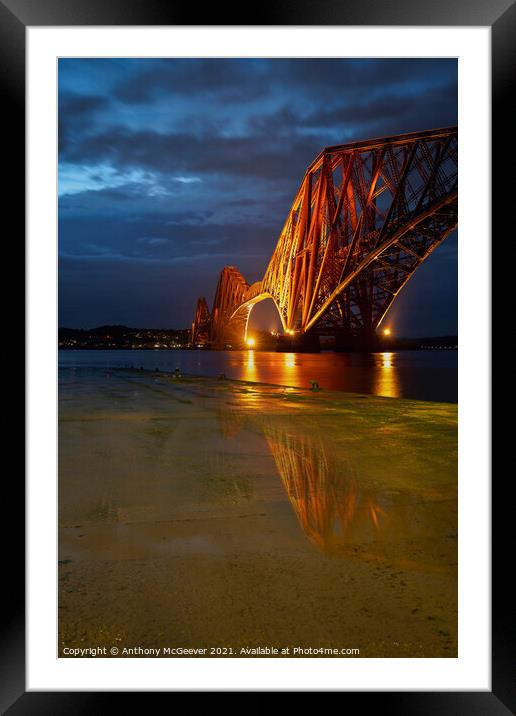 The Forth Bridge Framed Mounted Print by Anthony McGeever