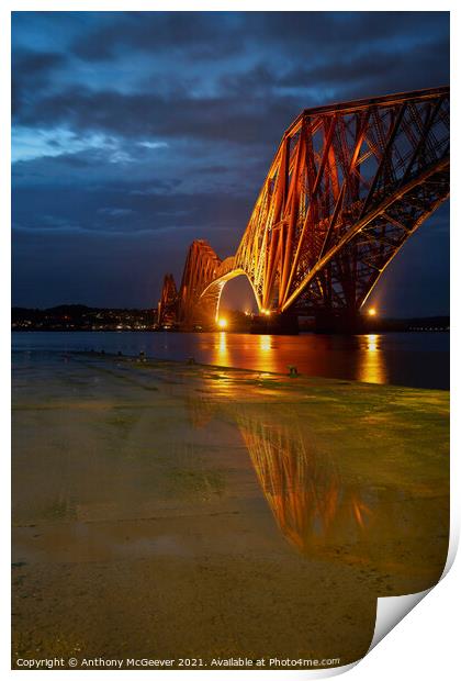 The Forth Bridge Print by Anthony McGeever