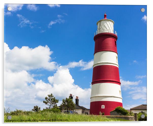 Happisburgh Lighthouse   Acrylic by Clive Wells