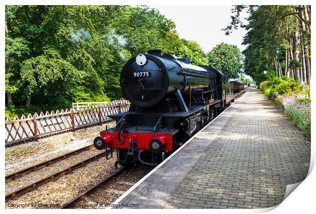 North Norfolk Railway Print by Clive Wells