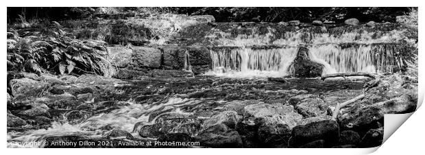 Abstract Pano Waterfall Print by Anthony Dillon