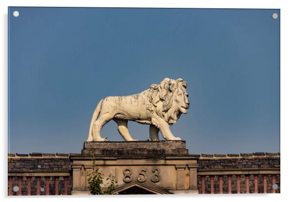 1853 Lion Chambers Huddersfield West Yorkshire Acrylic by Glen Allen