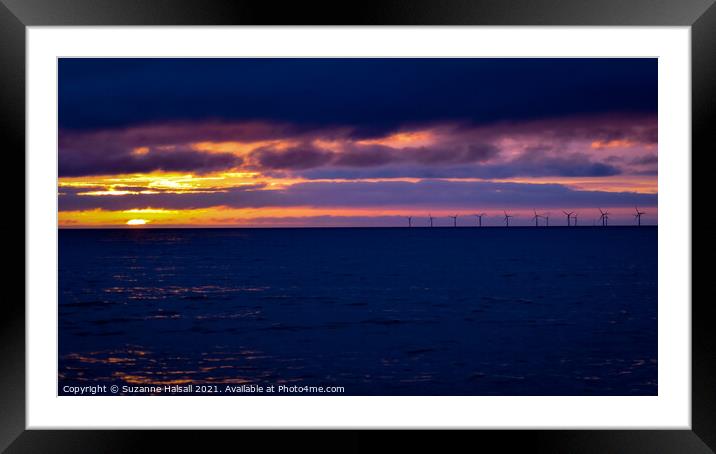 Sunset in North Wales  Framed Mounted Print by Suzanne Halsall
