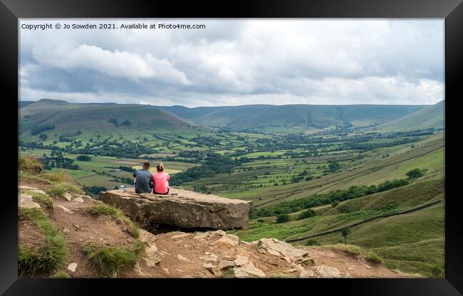 the View from Back Tor, The Peak District Framed Print by Jo Sowden