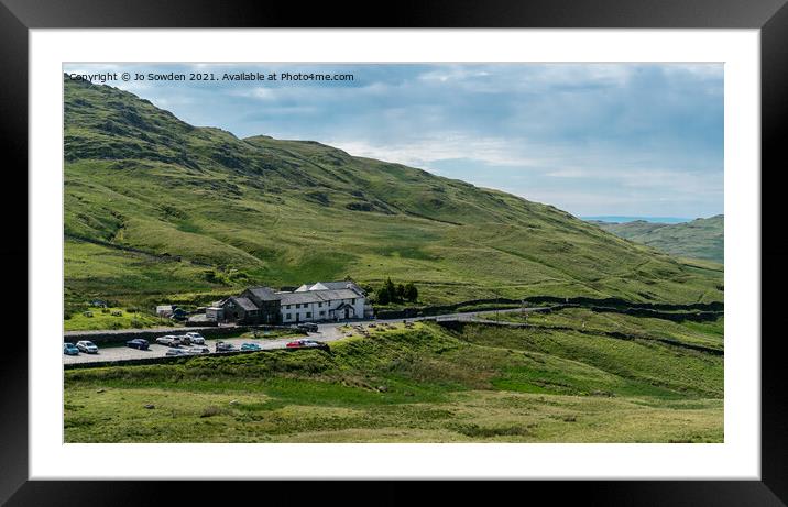 The Kirkstone Pass Inn, the Lake District Framed Mounted Print by Jo Sowden