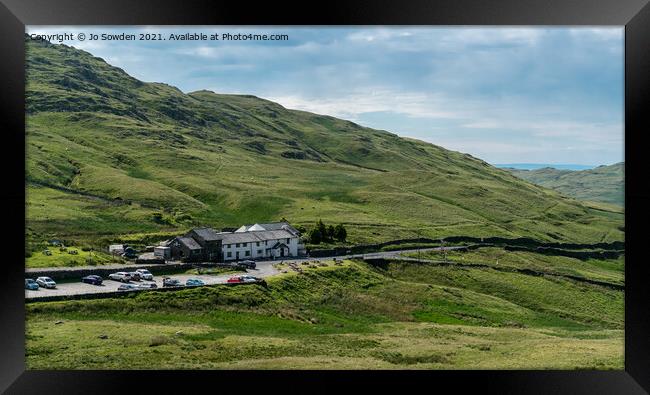 The Kirkstone Pass Inn, the Lake District Framed Print by Jo Sowden