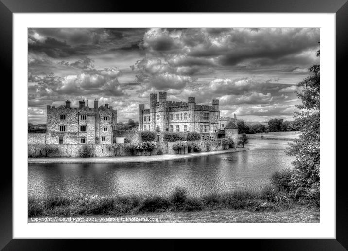 Leeds Castle And Moat    Framed Mounted Print by David Pyatt