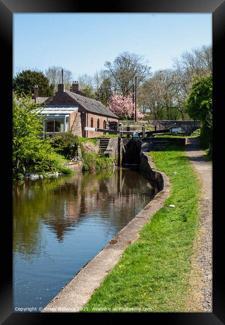 Caldon Canal at Endon near Stoke Framed Print by Craig Williams