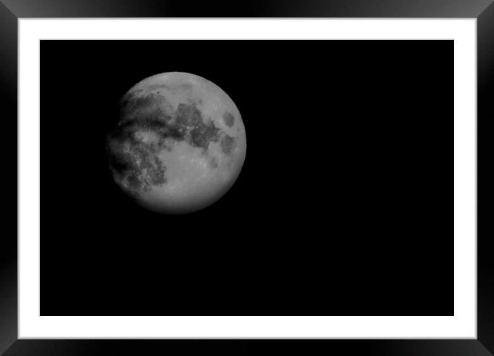 Moon Framed Mounted Print by Glen Allen
