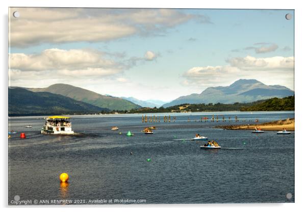 Loch Lomond and the 'Ben' Acrylic by ANN RENFREW