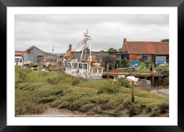 Branchester Staithe Framed Mounted Print by Holly Burgess