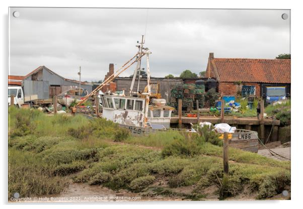 Branchester Staithe Acrylic by Holly Burgess