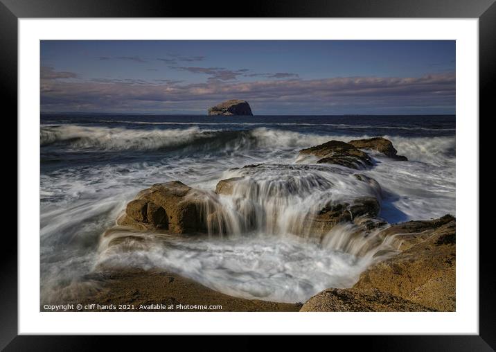 The cauldron with views to Bass Rock. Framed Mounted Print by Scotland's Scenery