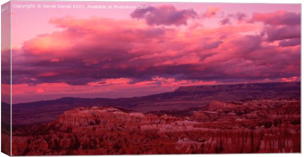 Spectacular Bryce Canyon Sunset Canvas Print by Derek Daniel
