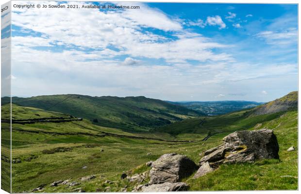 Kirkstone Pass Canvas Print by Jo Sowden