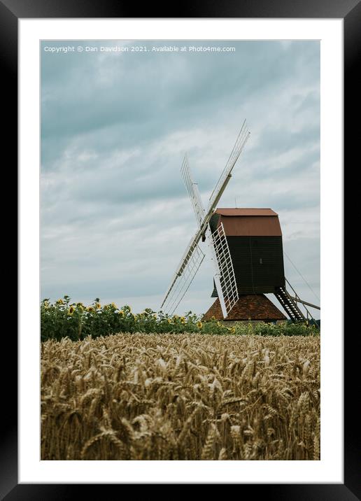 Stevington Windmill Framed Mounted Print by Dan Davidson