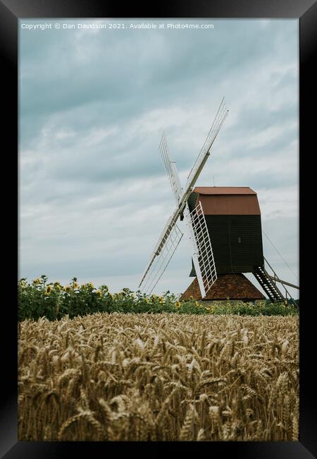 Stevington Windmill Framed Print by Dan Davidson