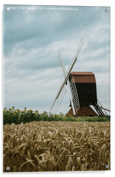 Stevington Windmill Acrylic by Dan Davidson