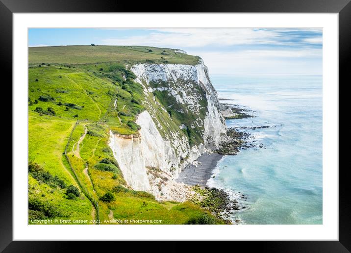 White Cliffs Of Dover  Framed Mounted Print by Brett Gasser