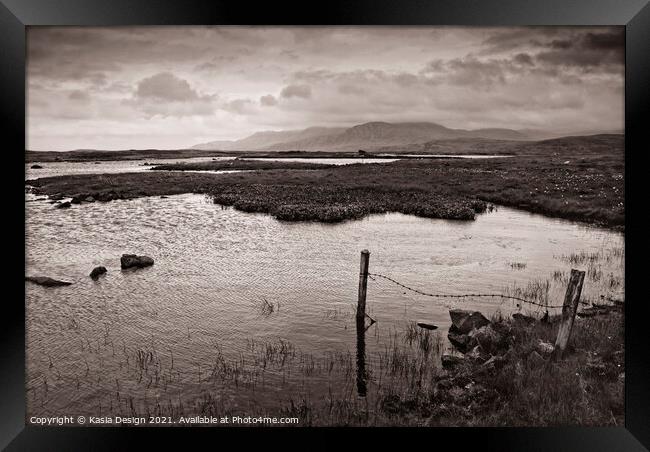 South Uist Loch, Outer Hebrides, Scotland Framed Print by Kasia Design