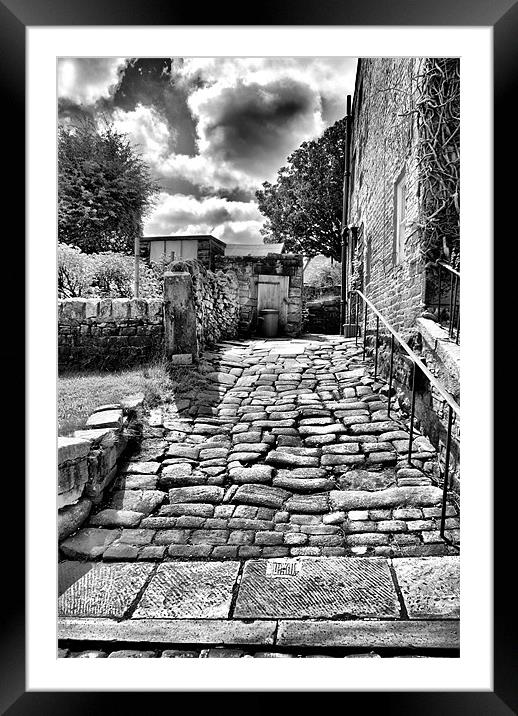 Heptonstall Back Alley Framed Mounted Print by Sandi-Cockayne ADPS