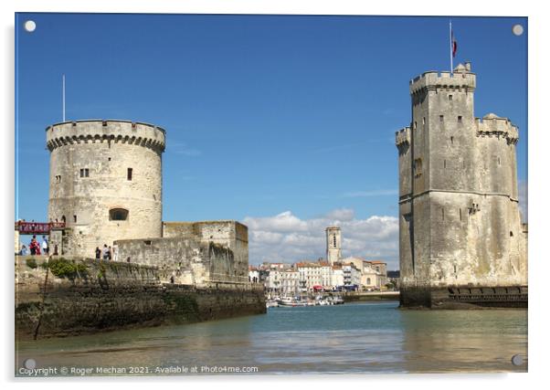 The Ancient Stronghold of La Rochelle Acrylic by Roger Mechan