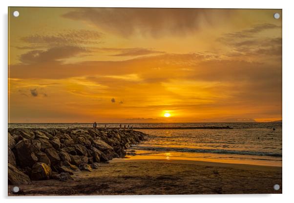 Sunset Acrylic by Alan Jackson