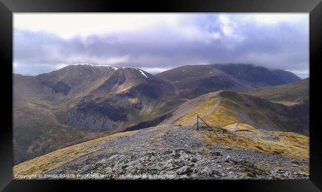 Lake District Mountains Framed Print by EMMA DANCE PHOTOGRAPHY