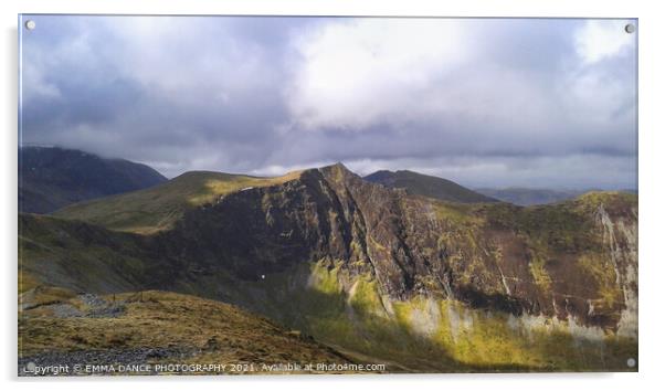 Grisedale Pike Acrylic by EMMA DANCE PHOTOGRAPHY