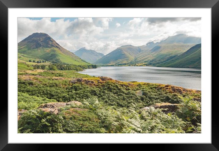 Wast Water Lake Head Framed Mounted Print by chris hyde