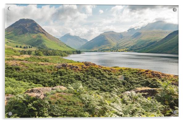 Wast Water Lake Head Acrylic by chris hyde