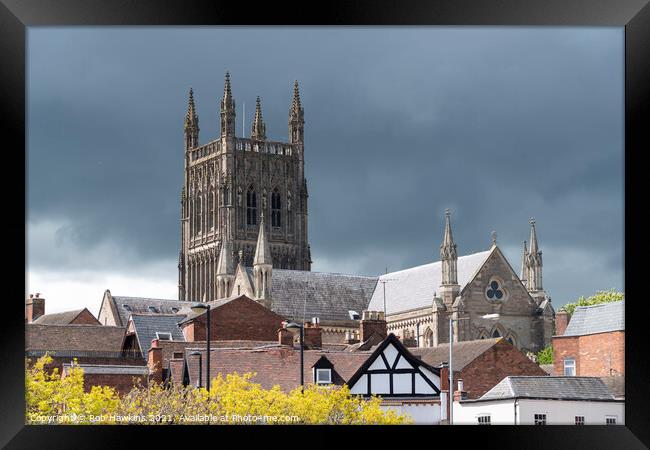 Worcester Cathedral Framed Print by Rob Hawkins