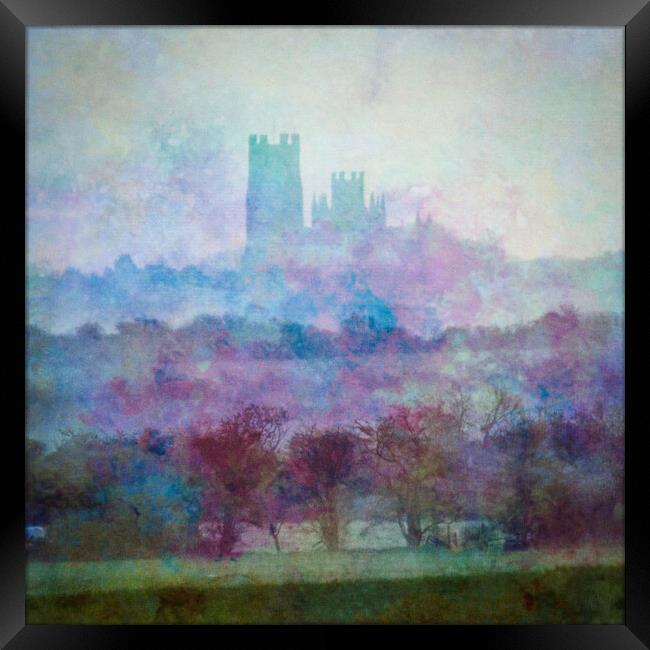 Dawn over Ely Catherdal Framed Print by Andrew Sharpe