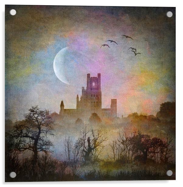 Ely Cathedral Acrylic by Andrew Sharpe