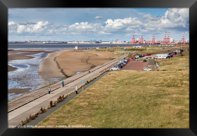 Wallasey Coast Framed Print by Philip Brookes