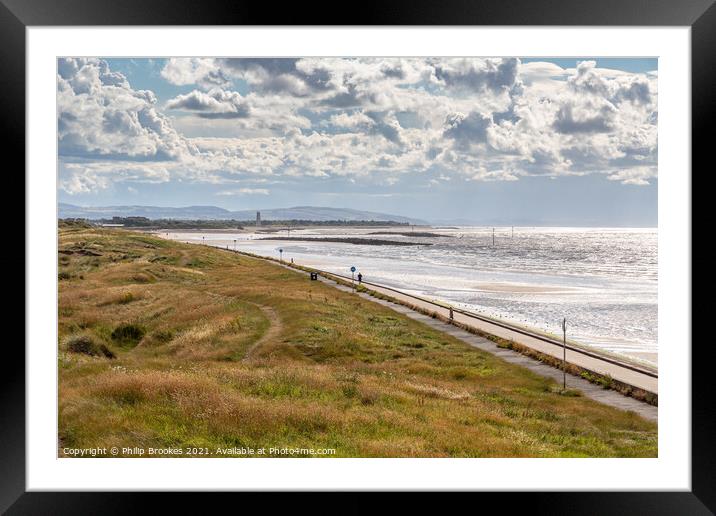 Wallasey Coastline Framed Mounted Print by Philip Brookes