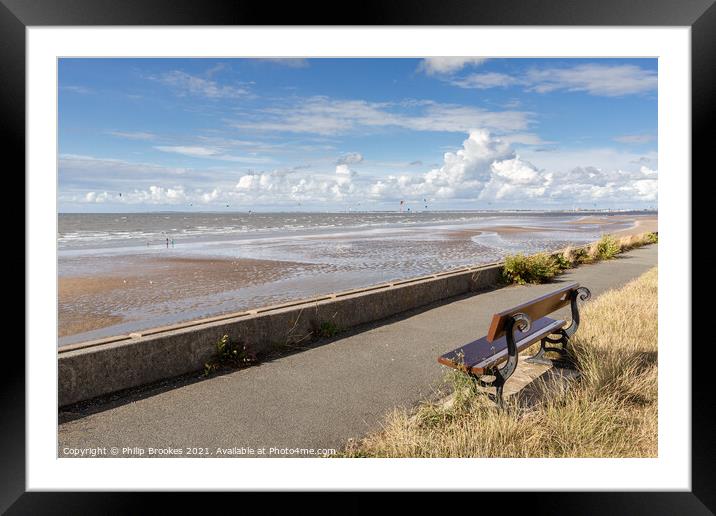 Wallasey Coast Framed Mounted Print by Philip Brookes