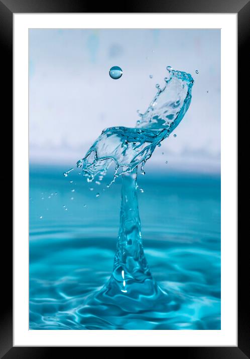Water Drop Collision and the High Chair Framed Mounted Print by Antonio Ribeiro