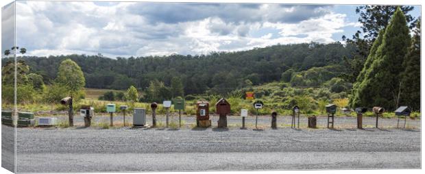 Mail Delivery Along the New England Highway Canvas Print by Antonio Ribeiro
