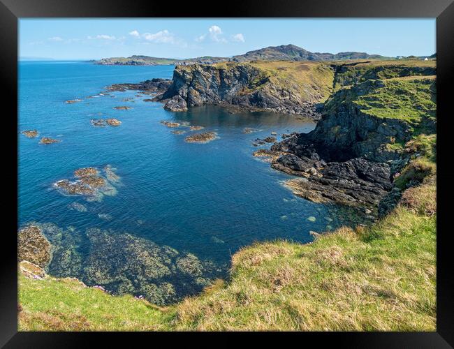 Uragaig sea cliffs, Isle of Colonsay Framed Print by Photimageon UK