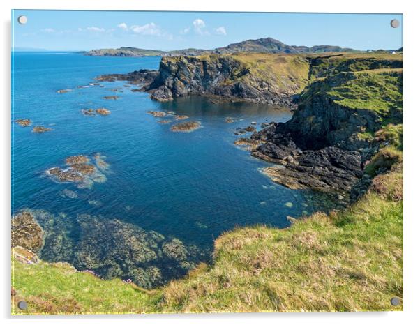Uragaig sea cliffs, Isle of Colonsay Acrylic by Photimageon UK